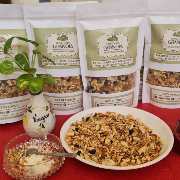 mothers food homemade nuts granola